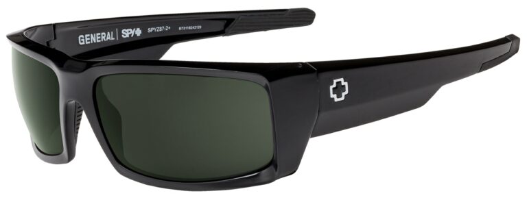 SPY General Matte Black ANSI Rx Frame Happy Gray Green Lens