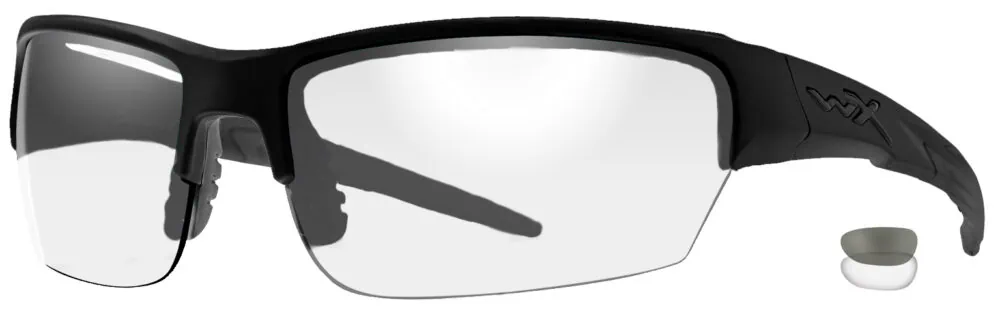 Wiley X Saint in Matte Black Frame with Smoke Gray Clear Lenses, WX-CHSAI07
