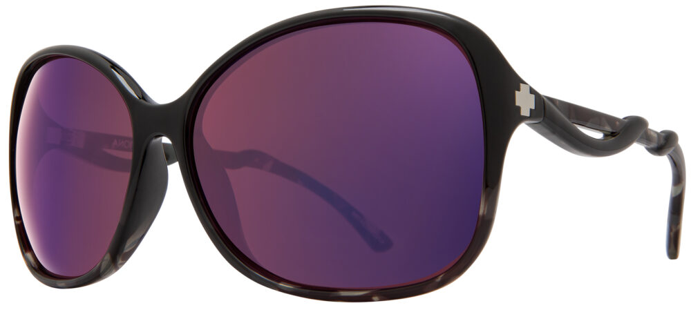 Spy Fiona Prescription Sunglasses in Black Smoke Tort SPY-FIONA-BKST
