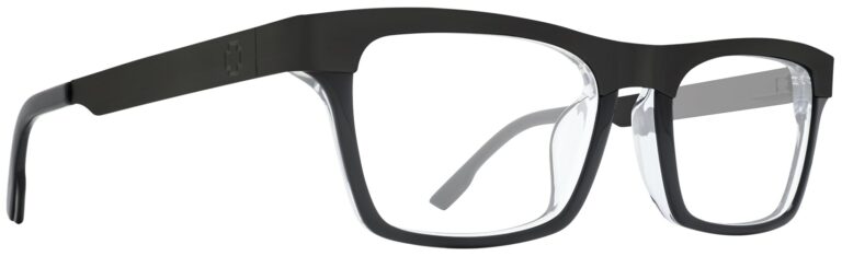 Spy Zade Eyeglasses in Black/Clear/Matte Black