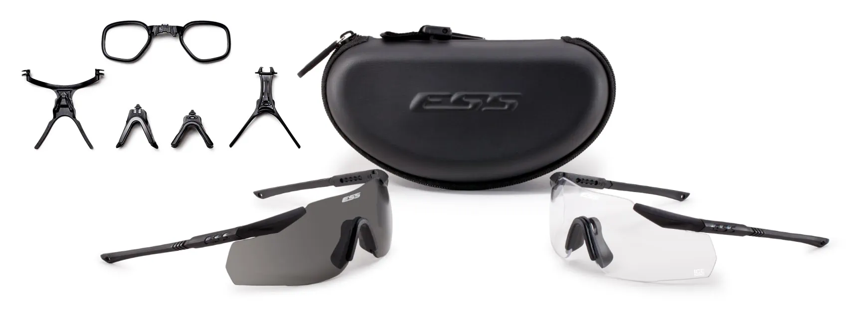 ESS ICE 2 Frames Tactical Kit - ANSI Z87+ - Rx-Safety