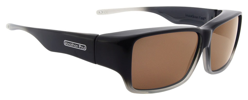 Jonathan Paul Fitovers Oogee Polarized Sunglasses - Blue Ombre Frame, Gray Polarized Lenses, Fit Over Glasses