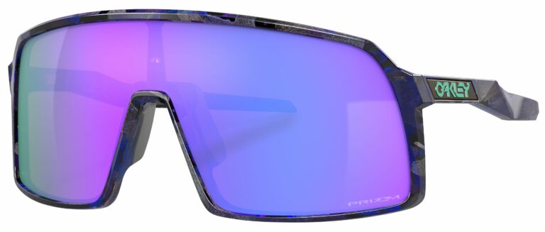Oakley Sutro Sunglasses, Shift Spin with Prizm Violet Lenses. Angled left