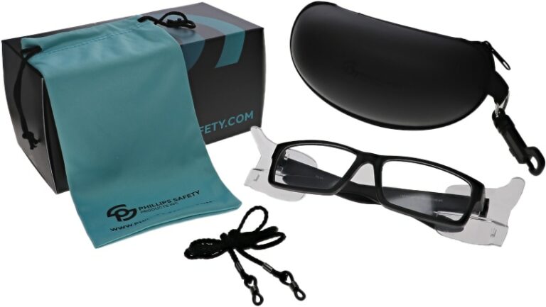 Reading Safety Glasses 17013E, Black Frame, package
