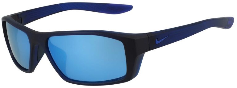 Nike Brazen Shadow - Matte Dark Obsidian Frame with Blue Mirror Lens