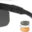 Wiley X PT-1 in Matte Black with Smoke Grey, Clear, and Light Rust Lenses, WX-PT-1SCL Swatch
