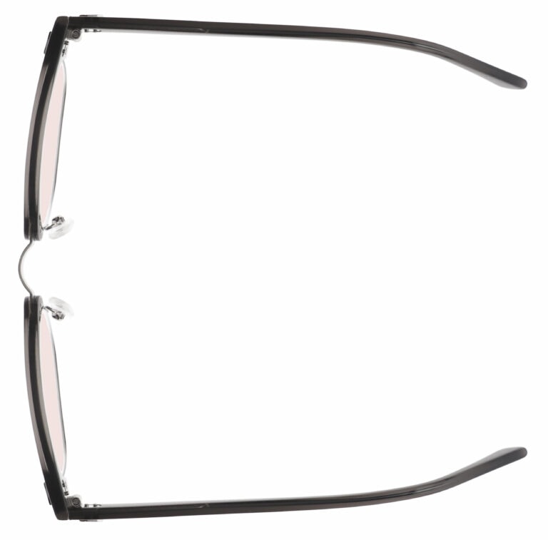 Real-Glass-Reading-Glass-Clubster-Frame-Wayfair-Pink-Lens-Angled-Top-GRG-CLUBSTER-GRYS-PK