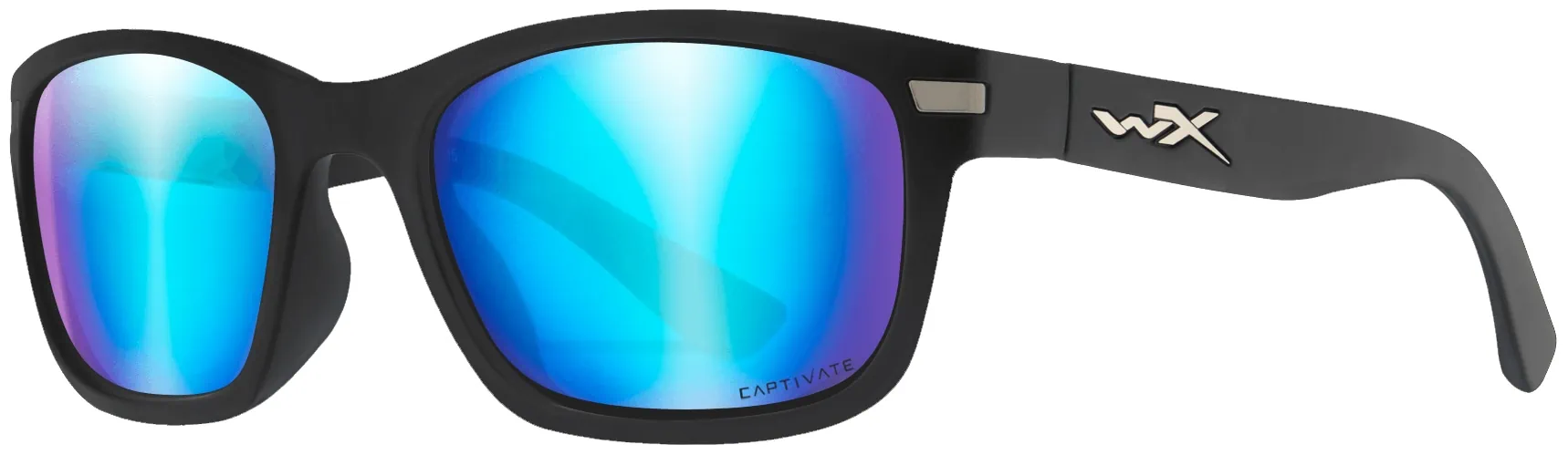 Wiley X Guide: CAPTIVATE™ Polarized Blue Mirror Lenses