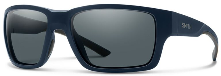 Smith Optics Outback Elite in Matte Deep Ink Frame with Polarized Gray Lenses Side Left Angle