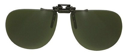 Aviator Polarized Clip On Sunglasses - Gray