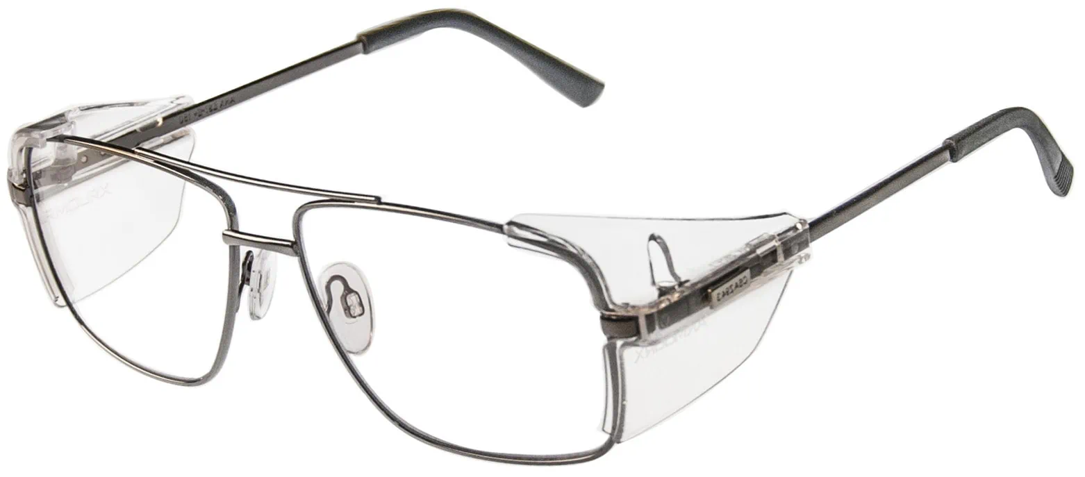 ウェア PRO TEAM FULL FRAME GLASSES Light Grey ArmouRx 3000P Safety Glasses - Prescription Available - RX
