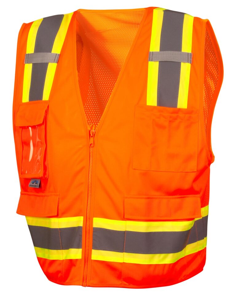 Pyramex-Workwear_Hi-Vis-Orange_RVZ24-Safety-Vest_PMX-RVZ2420CP_Front