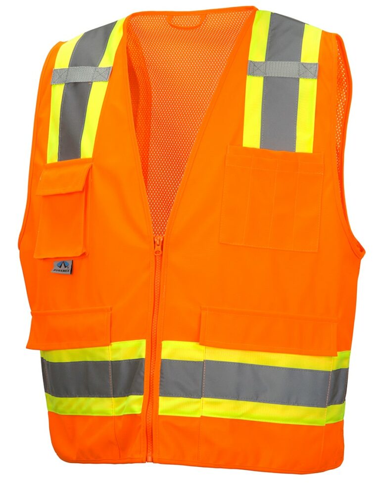 Pyramex-Workwear_Hi-Vis-Orange_RVZ24-Safety-Vest_PMX-RVZ2420SE_Front