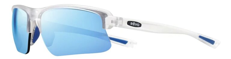 Revo-Annika-2-Sunglasses-Matte-Crystal-Blue-Water-Angle-Left