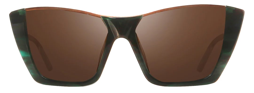 Occhiali Da Sole REVO Kendall 2 – Lenti Grigie Polarizzate, Montatura Tartaruga – Moda Donna, Cat Eye – MPN RE 1216 02 GY - 3