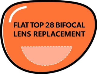 Flat Top 28 Bifocal Lens Replacement