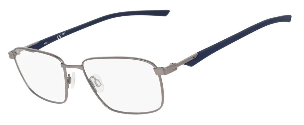 Nike 4322 Glasses, Satin Gunmetal. Angle-left.