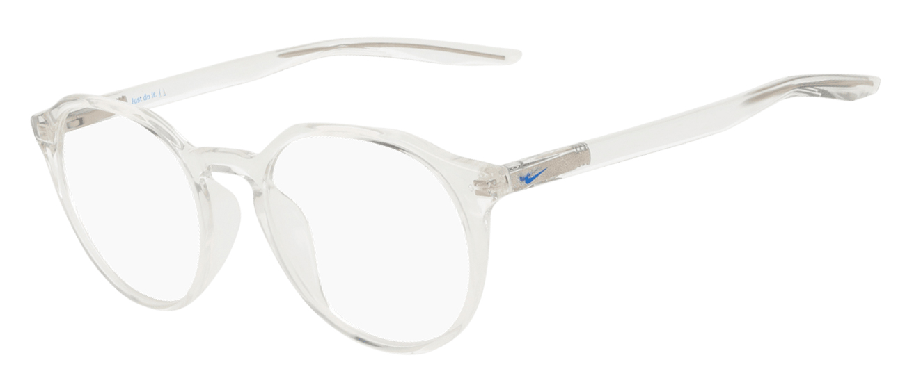 Nike 5077 Glasses, Clear. Angle-left.
