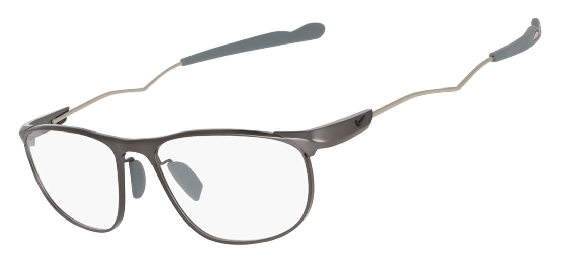 Nike 6096 Glasses, Satin Gunmetal. Angle-left.