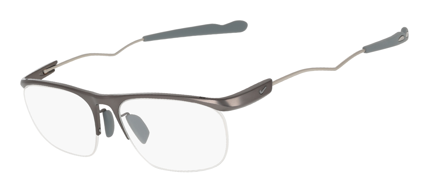 Nike 6097 Glasses, Satin Gunmetal. Angle-left.