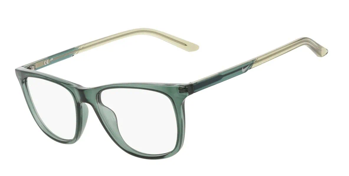 Nike 7132 Glasses, Vintage Green. Angle-left.