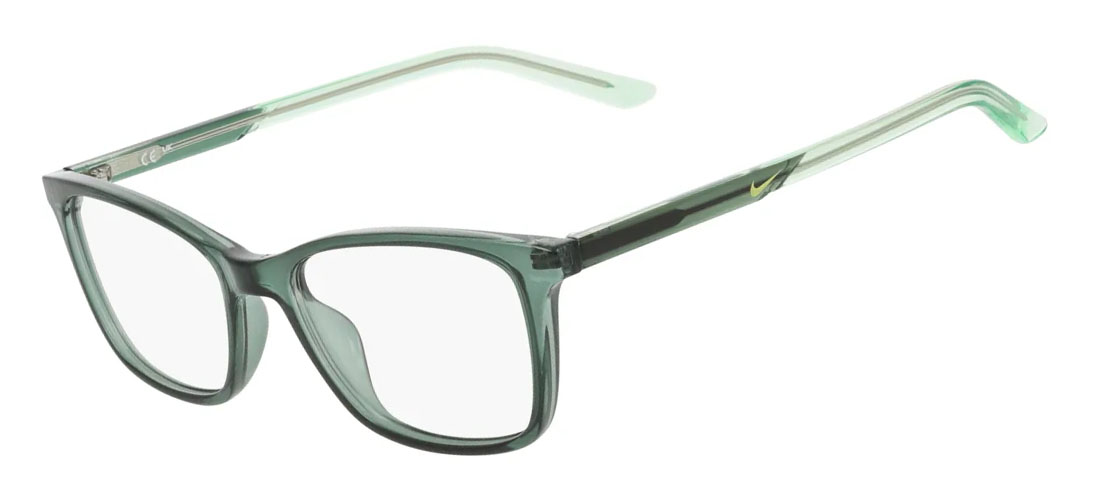 Nike 7133 Glasses, Vintage Green. Angle-left.