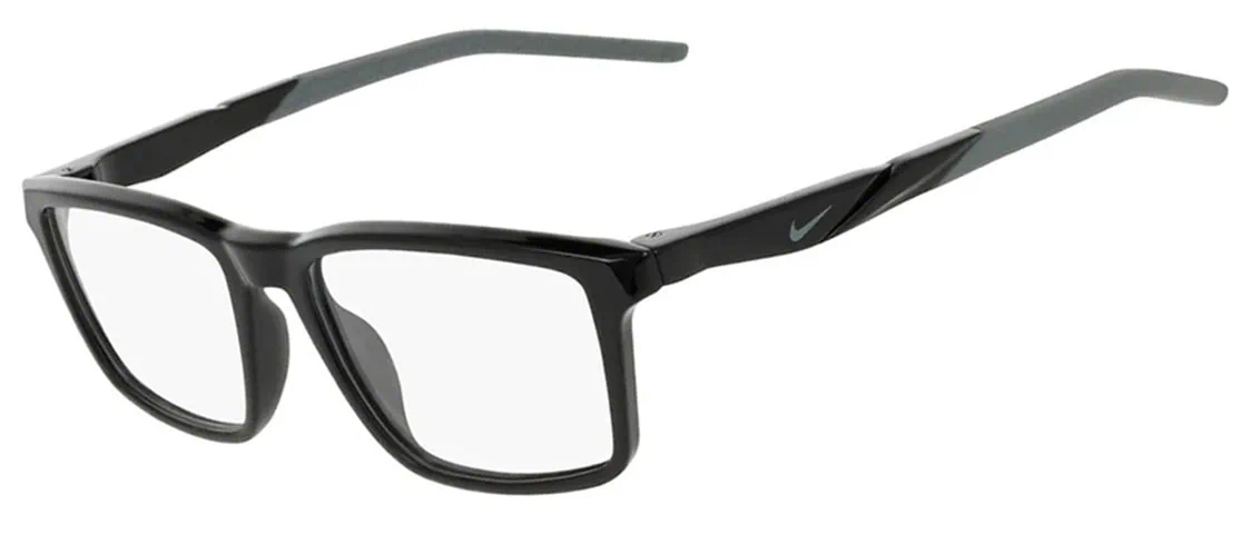 Nike 7295 Glasses, Black. Angle-left.
