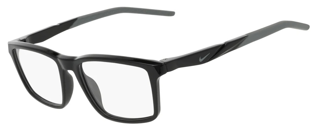 Nike 7295 Glasses, Black. Angle-left.