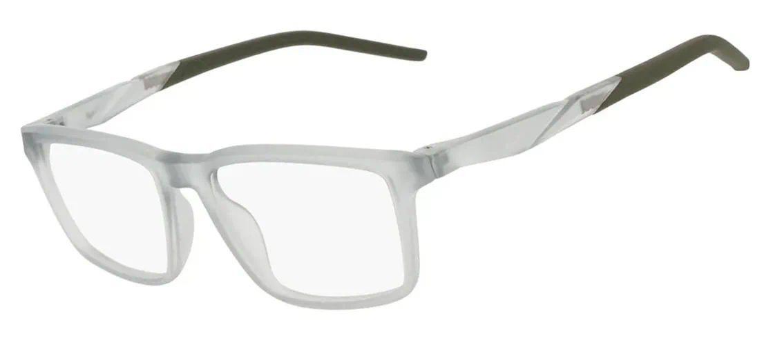 Nike 7295 Glasses, Matte Wolf Grey. Angle-left.