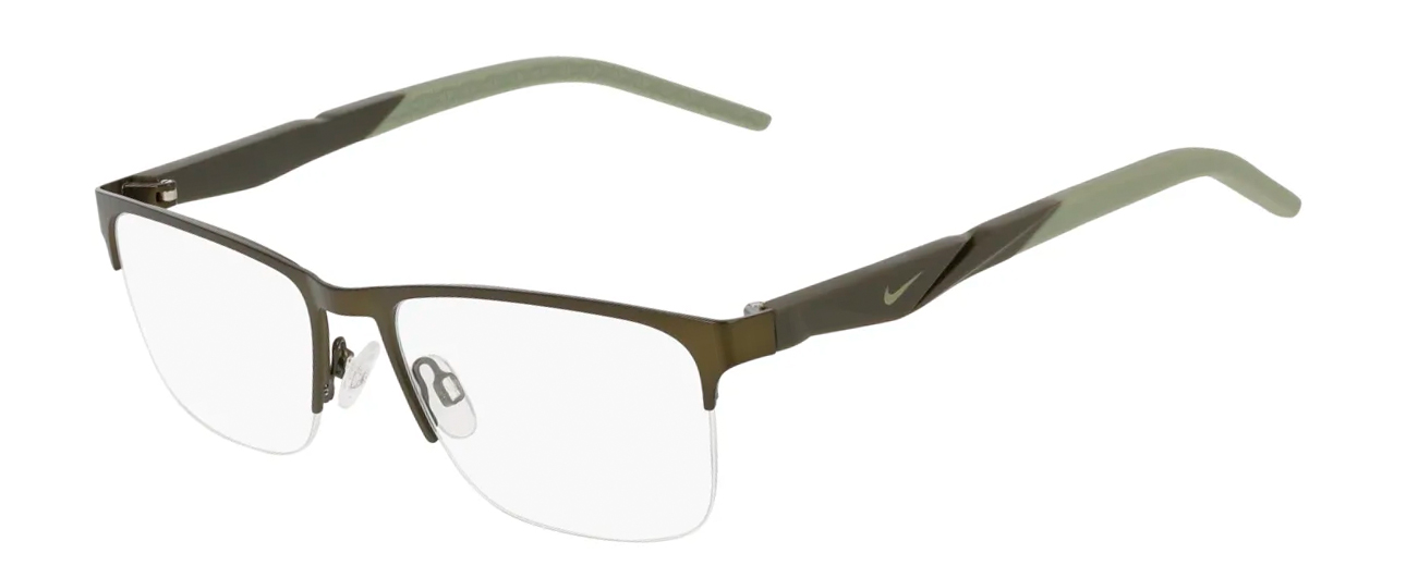 Nike 8196 Glasses, Matte Cargo Khaki. Angle-left.