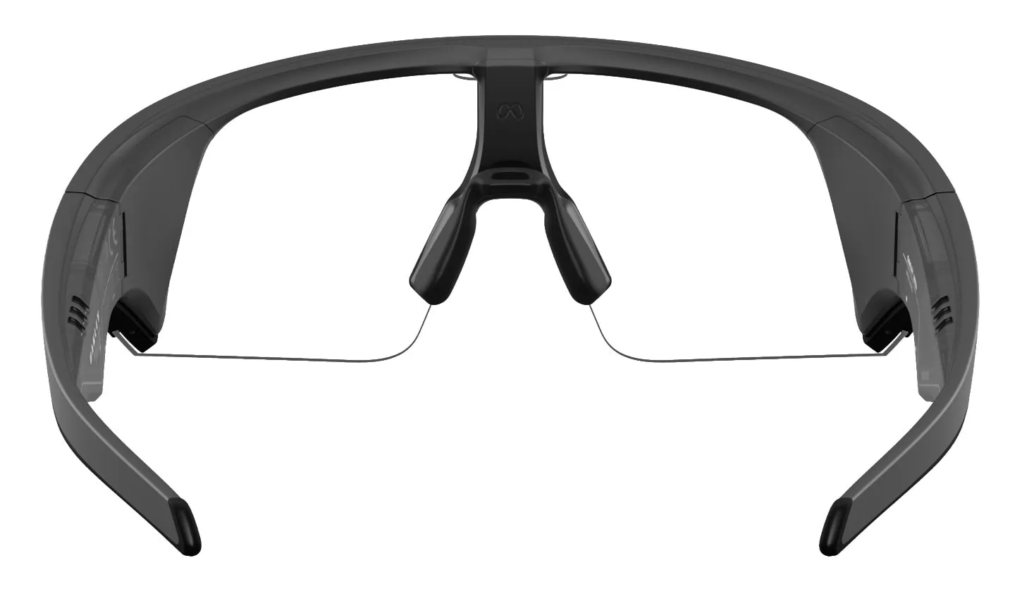 Oakley Meta Vanguard Safety, Black, Clear Lens. Back.