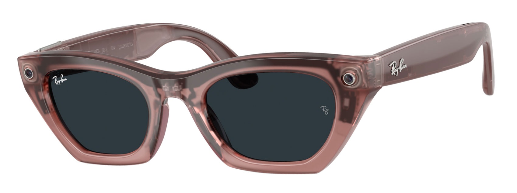 Ray Ban Meta Gen3 Zena, Milky Pink Blush. Angle-left.