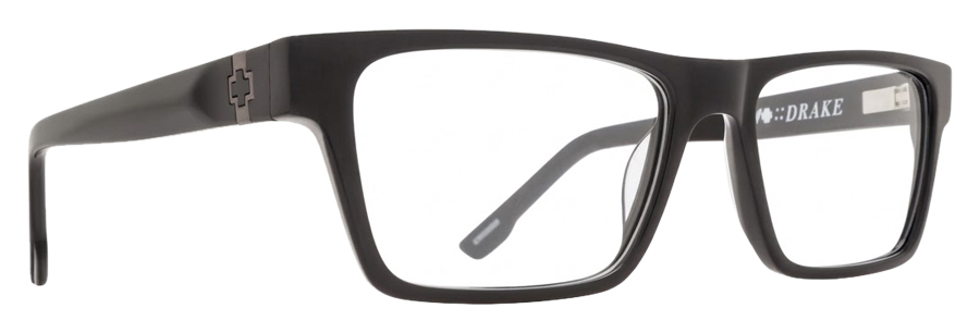 SPY Drake Optical, Matte Black. Angle-right.